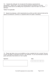 Form B(OTA) Application for Registration as a British Citizen by British Overseas Territories Citizen, British Overseas Citizen, British Protected Person, British Subject (Under the British Nationality Act 1981), British National (Overseas) - United Kingdom, Page 22