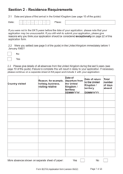 Form B(OTA) Application for Registration as a British Citizen by British Overseas Territories Citizen, British Overseas Citizen, British Protected Person, British Subject (Under the British Nationality Act 1981), British National (Overseas) - United Kingdom, Page 7