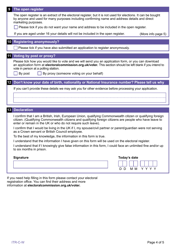 Form ITR-C-W Register to Vote as a Crown Servant or British Council Employee (Resident in Wales) - United Kingdom, Page 4