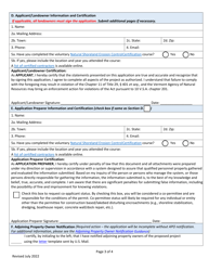 Lake Encroachment Permit Application - Vermont, Page 3