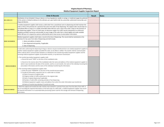 Medical Equipment Supplier Inspection Form - Virginia, Page 3