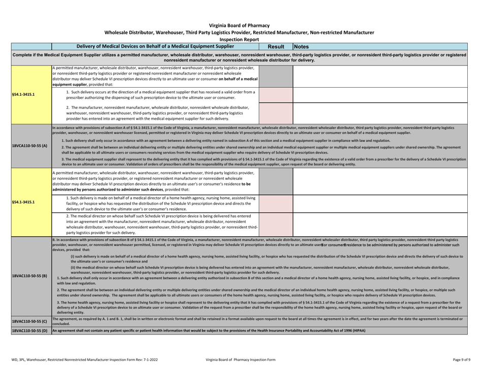 Virginia Wholesale Distributor, Warehouser, Third Party Logistics