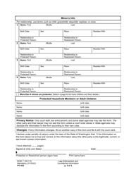 Form PO003 Law Enforcement and Confidential Information - Washington, Page 3