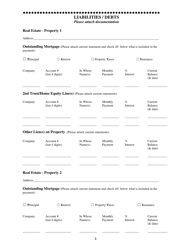 Family Mediation Financial Form: Assets - Washington, D.C., Page 4