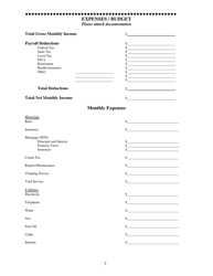 Family Mediation Financial Form: Assets - Washington, D.C., Page 7