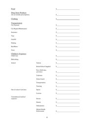 Family Mediation Financial Form: Assets - Washington, D.C., Page 8