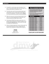 Form DMV-48-A Application for a Special Second Military License Plate - West Virginia, Page 2