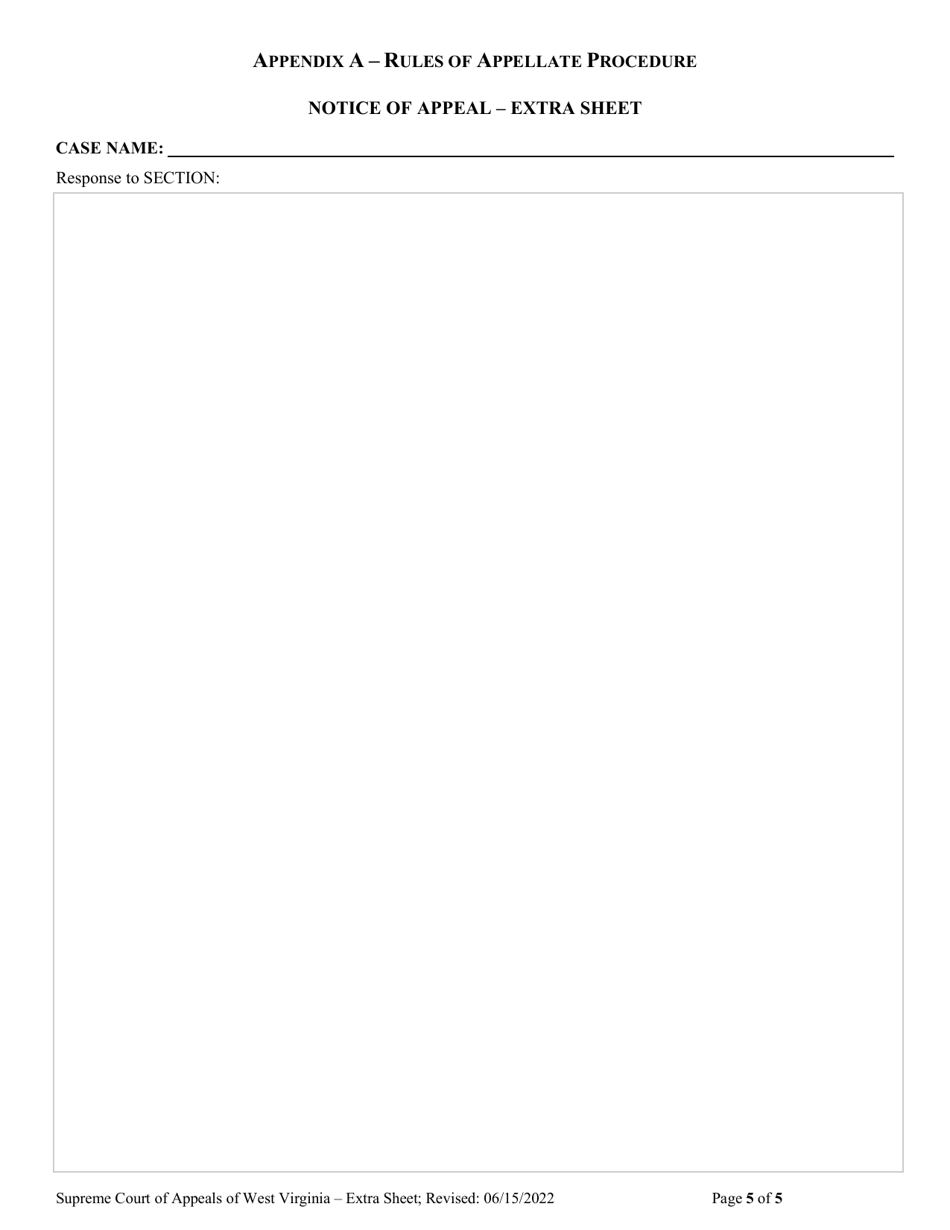 Appendix A Notice of Appeal - West Virginia, Page 5