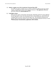 New Non-slurry Permit Application - West Virginia, Page 15
