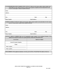 Application Verifying Eligibility as Surplus Lines Insurer in the State of Louisiana - Louisiana, Page 8