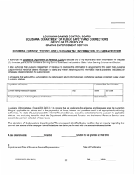 Form DPSSP0073 Level II Business Application (Manufacturer of Slot Machine and Video Draw Poker Devices Permit, Manufacturer of Gaming Equipment Other Than Slot Machines and Video Draw Poker Devices Permit, Gaming Supplier Permit, Non Gaming Supplier Permit) - Louisiana, Page 23