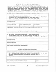 Form DPSSP0073 Level II Business Application (Manufacturer of Slot Machine and Video Draw Poker Devices Permit, Manufacturer of Gaming Equipment Other Than Slot Machines and Video Draw Poker Devices Permit, Gaming Supplier Permit, Non Gaming Supplier Permit) - Louisiana, Page 7