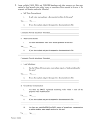 Ground Water Well Prior Notification Form Evaluation Checklist - Louisiana, Page 2