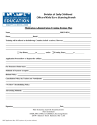 Medication Administration Training Trainer Application - Maryland, Page 2