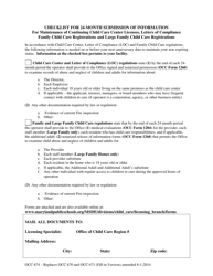 Form OCC674 Universal 24-month Maintenance Cover Letter and Checklist Form - Maryland, Page 2