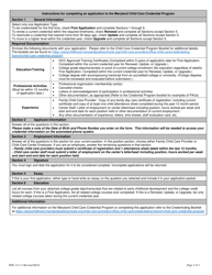 Form DOC.111.11 Credential Application - Maryland Child Care Credential Program - Maryland, Page 3