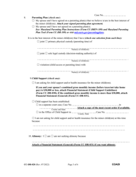 Form CC-DR-020 Complaint for Absolute Divorce - Maryland, Page 3