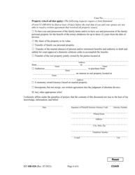 Form CC-DR-020 Complaint for Absolute Divorce - Maryland, Page 6
