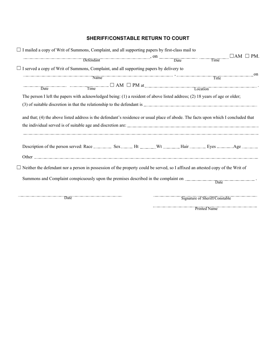 Form DC-CV-089 Complaint for Wrongful Detainer - Maryland, Page 2