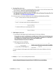 Form CC-DR-094 Counter-Claim for Absolute Divorce - Maryland, Page 3
