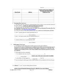 Form CC-DR-111 Counter-Claim for Limited Divorce - Maryland, Page 3