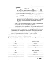 Form CC-DR-116 Marital Settlement Agreement - Maryland, Page 3