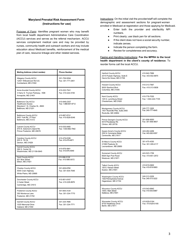 MDH Form 4850 Maryland Prenatal Risk Assessment - Maryland, Page 3