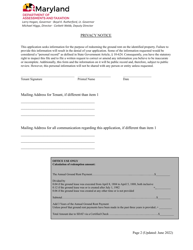 Application for Ground Rent Redemption if You Have Received a Bill or Communication in the Past 3 Years - Maryland, Page 2