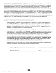 Supplemental Application for Congregate (Shared Living) State-Aided Elderly/Handicapped Public Housing - Massachusetts, Page 5