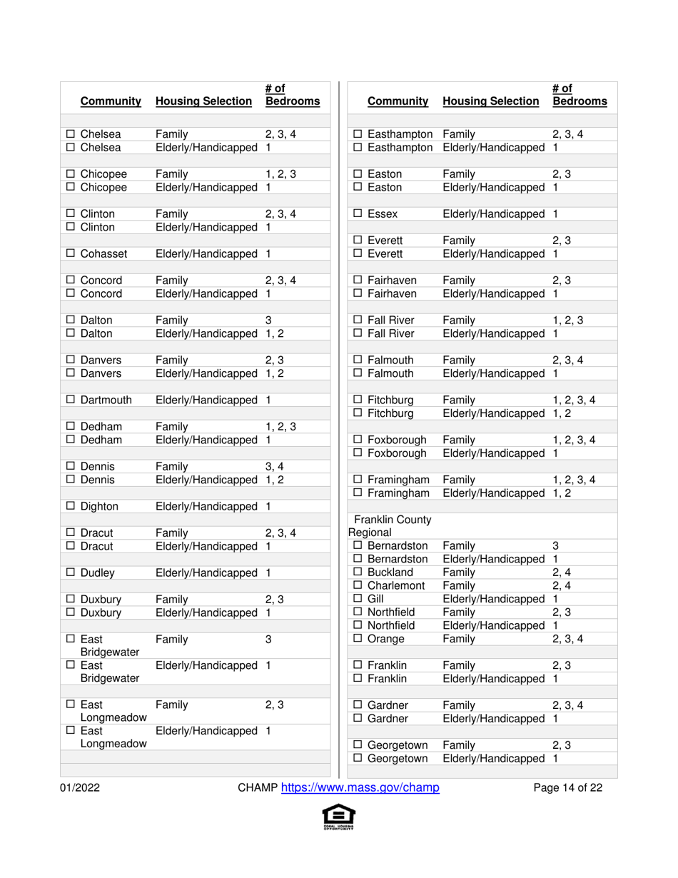 Application for State-Aided Public Housing and the Alternative Housing Voucher Program (Ahvp) - Massachusetts, Page 14