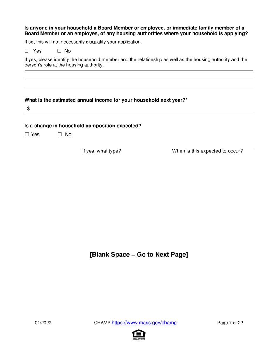 Application for State-Aided Public Housing and the Alternative Housing Voucher Program (Ahvp) - Massachusetts, Page 7