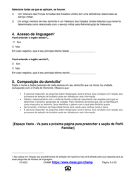 Application for State-Aided Public Housing and the Alternative Housing Voucher Program (Ahvp) - Massachusetts (Portuguese), Page 5