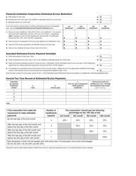 Form 63 FI-ES Financial Institution Corporation Estimated Excise Worksheet - Massachusetts, Page 2