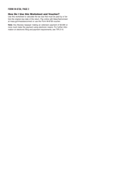 Form M-8736 Fiduciary Extension Payment Worksheet and Voucher - Massachusetts, Page 2