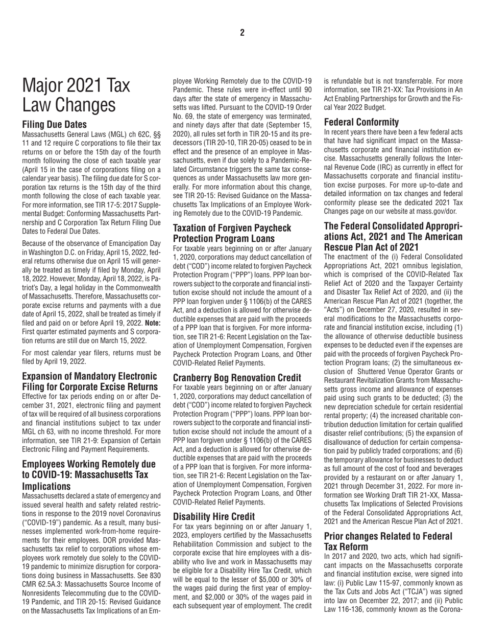 Instructions for Form 63-23P Premium Excise Return for Insurance Companies - Massachusetts, Page 2