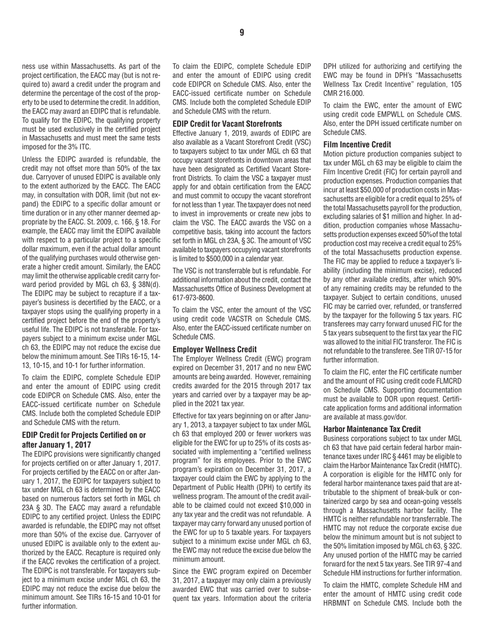 Instructions for Form 63-23P Premium Excise Return for Insurance Companies - Massachusetts, Page 9