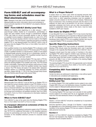 Document preview: Instructions for Form 63D-ELT Entity Level Tax - Massachusetts