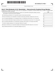 Schedule FCI Foreign Corporation Income of U.S. Shareholder - Massachusetts, Page 2