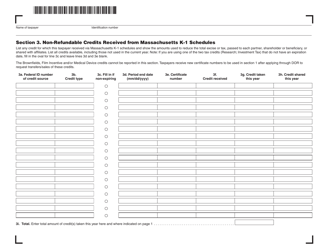 Schedule CMS Credit Manager Schedule - Massachusetts, Page 3