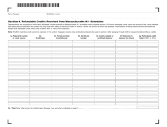 Schedule CMS Credit Manager Schedule - Massachusetts, Page 4