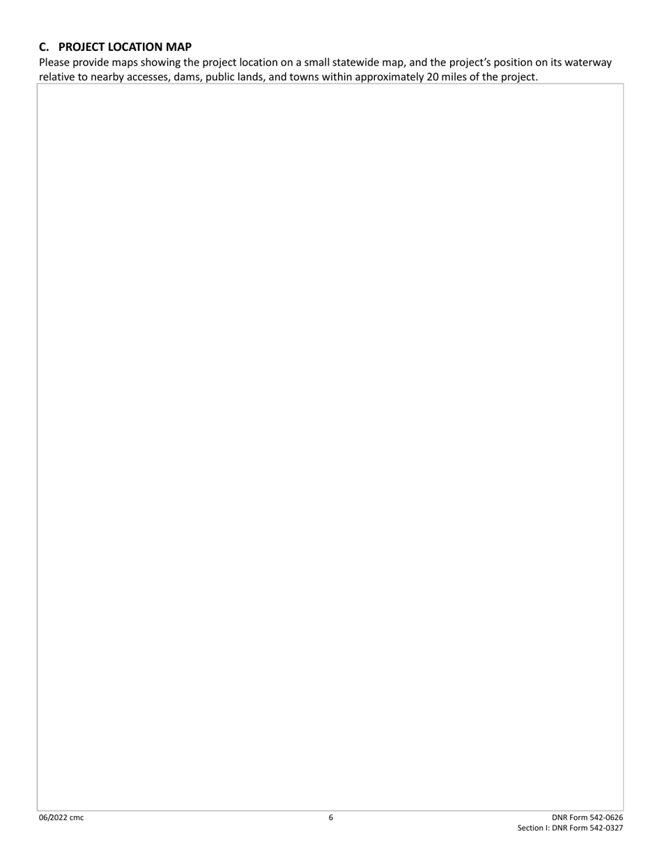 DNR Form 542-0626 (542-0327) Cost-Share Application - Water Trails Program - Iowa, Page 6