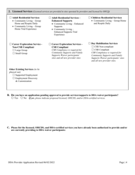 Dda Provider Application - Maryland, Page 4