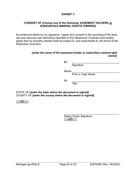 Form EQP4508 Declaration of Restrictive Covenant Part 201 - Michigan, Page 20