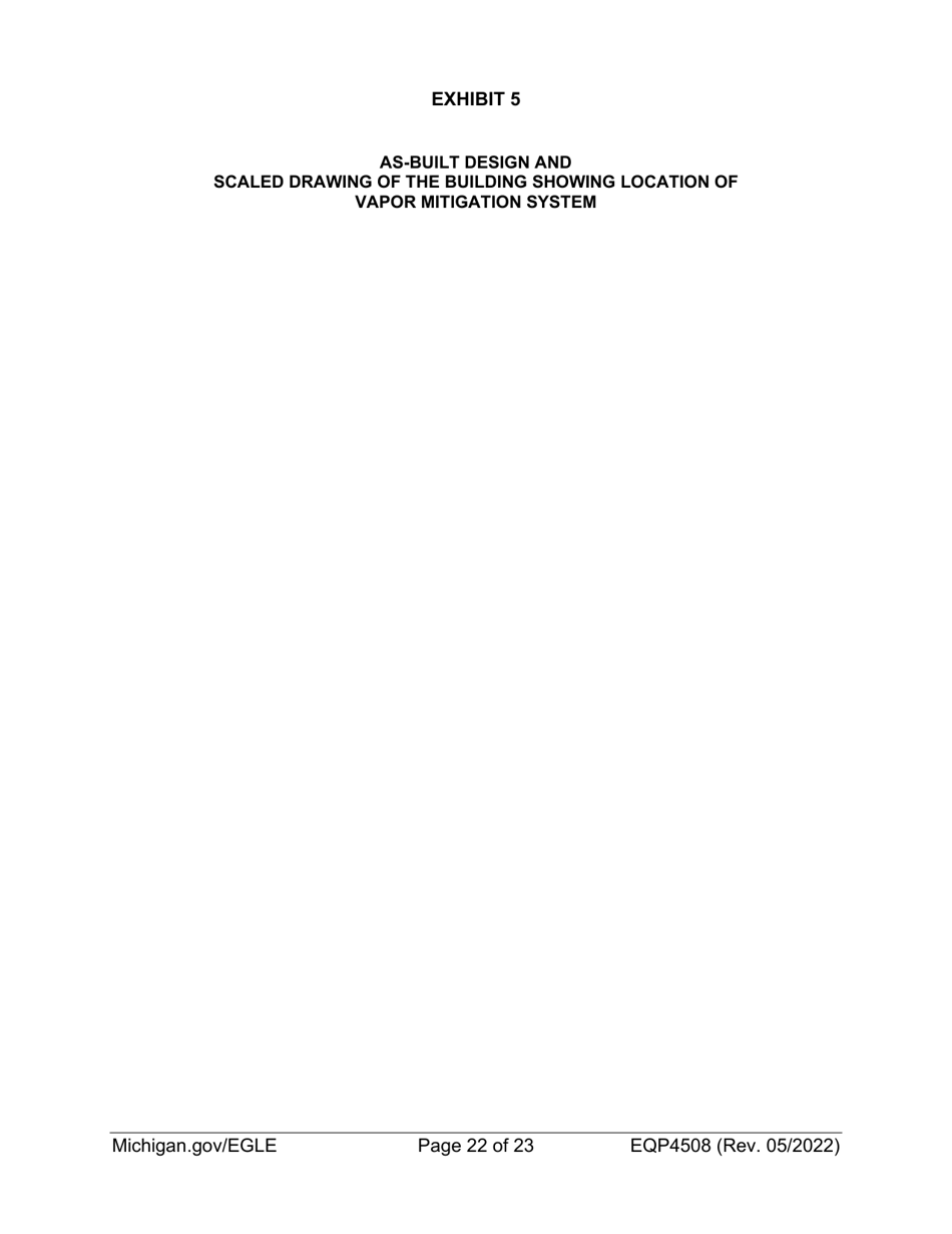 Form EQP4508 Declaration of Restrictive Covenant Part 201 - Michigan, Page 22