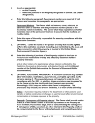 Form EQP4508 Declaration of Restrictive Covenant Part 201 - Michigan, Page 9