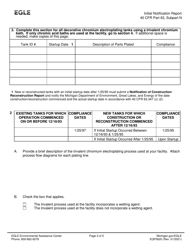 Form EQP5620 Initial Notification Report - Neshap: Chromium Emissions From Hard and Decorative Chromium Electroplating and Chromium Anodizing Tanks - Michigan, Page 3