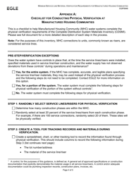 Form EQP5848 Minimum Service Line Material Verification Requirements for Manufactured Housing Communities - Michigan, Page 4