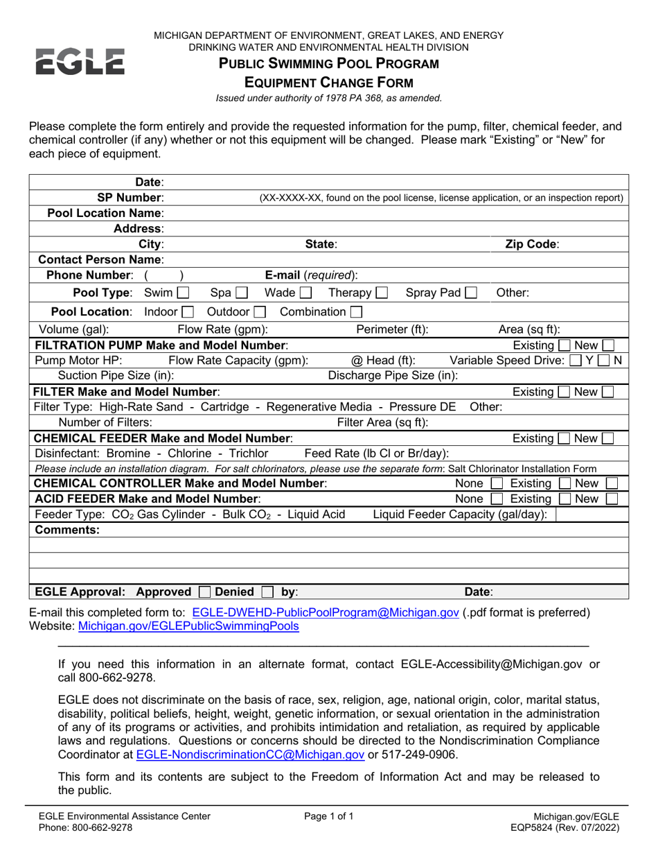 Form EQP5824 - Fill Out, Sign Online and Download Fillable PDF ...