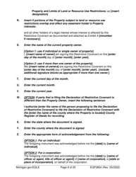 Form EQP3854 Declaration of Restrictive Covenant - Part 213 - Michigan, Page 9