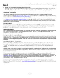 Form EQP6557 Start-Up Certification for Seasonal Noncommunity Public Water Supply - Michigan, Page 4